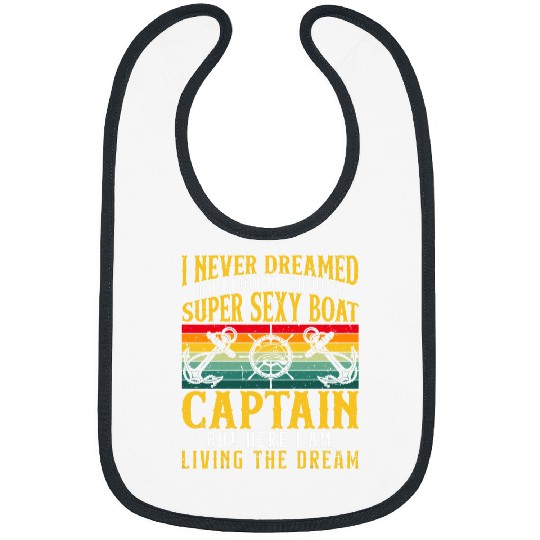 Super Sexy Boat Captain Ship Sailing Seafarer Sailor Mariner Bibs
