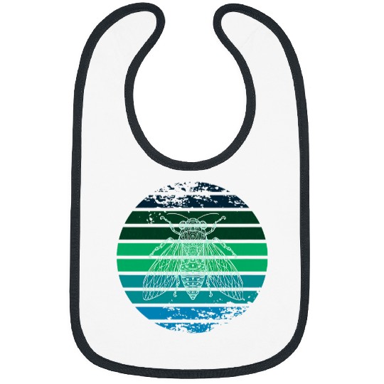 17 year Periodical Cicada Emergence 2024 Annual Cicada Lover Bibs