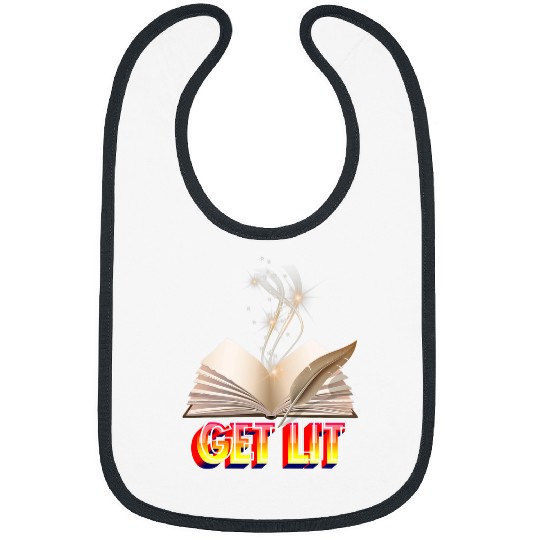 get lit book book lover english teacher s Bibs