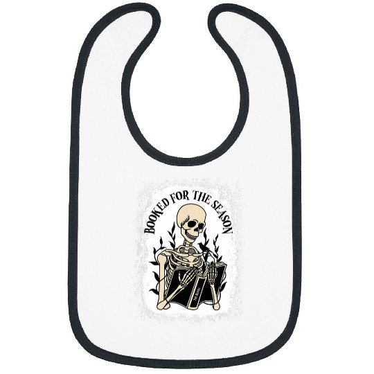 Skeletons Reading Book Halloween Teacher Library Reading Bibs