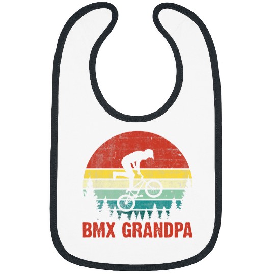 Mens freesstyle BMX Bike Stunt Lover Grandad Retro BMX Grandpa Bibs