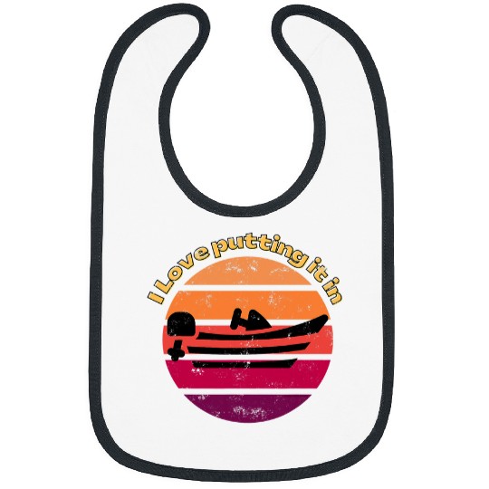 Mens Fun Boating Fishing Love Putting It In Trailer Boat Captain Bibs