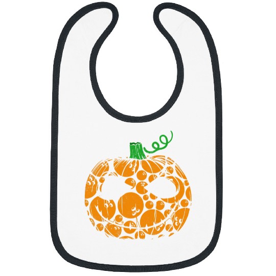 Cool Pumpkin Bowling Lover Halloween Bowling Player Bibs