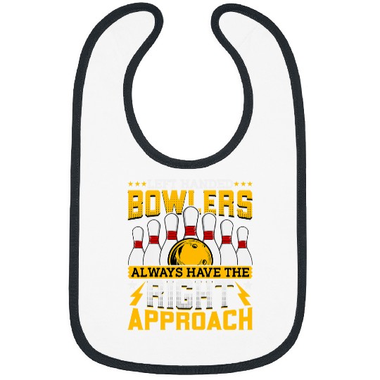 Bowling Lover Bowler Funny LeftHanded Bowlers Bowling Bibs
