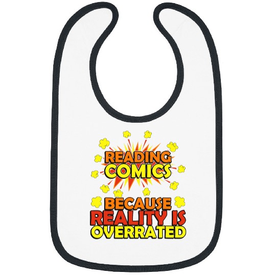 Reading Comics Bam Wow Zap Comic Book Lover Bibs