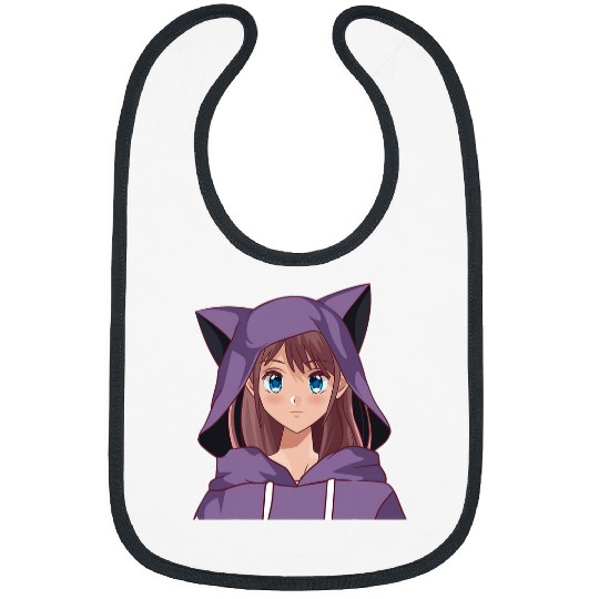 Cat Feline Jacket Kawaii Senpai Manga Japanese Cosplay Anime Bibs