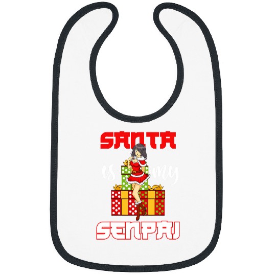 Japanese Anime Manga Gaming Santa is my Senpai Cosplay Bibs
