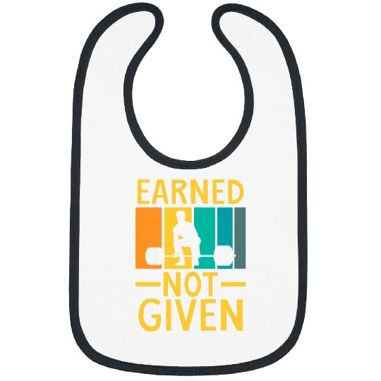 Earned Not Given Sports Fitness Workout Weightlifting Bibs