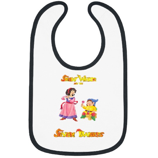 Snow White and the Seven Dwarsfs form Coloring Book Bibs