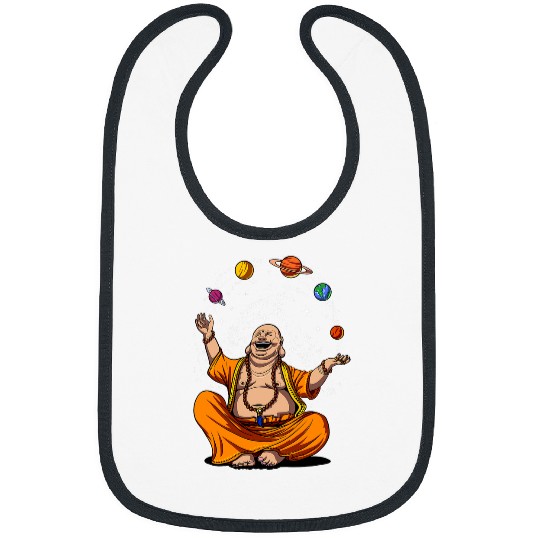 Buddha Space Planets Juggling Zen Yoga Meditation Spiritual Bibs