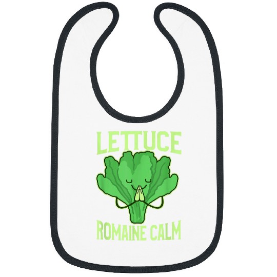 Funny Lettuce Romaine Calm Meditation Yoga Zen Bibs
