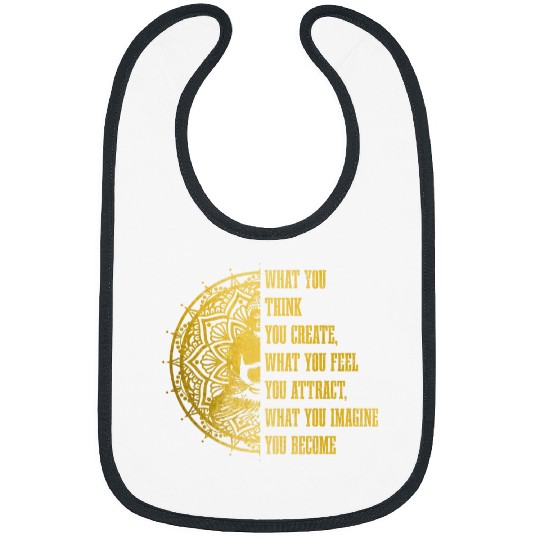 Buddha Buddhism Quote Mandala Meditation Spiritual Yoga Yogi Bibs