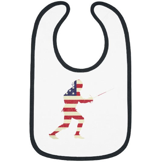 Patriotic 4th of July American USA Flag Fencing Player Bibs