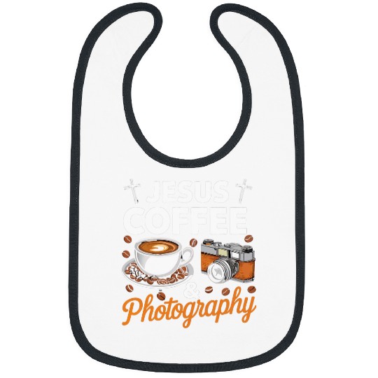 Jesus Coffee Photography Funny Christian Photographer 2 Bibs