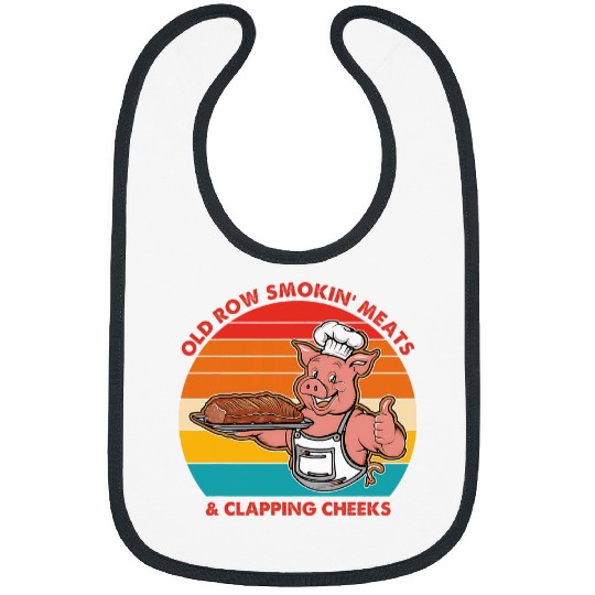 Old Row Smokin Meats Clapping Cheeks Apparel Bibs