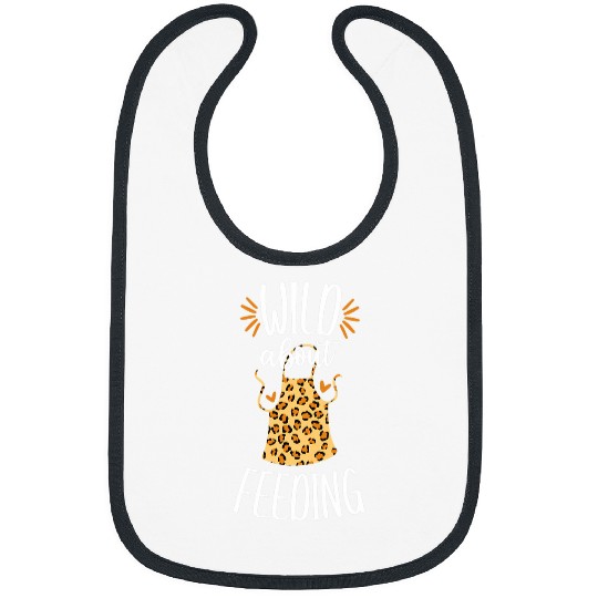 Wild Feeding School Lunch Lady Cafeteria Worker Gift Women Bibs