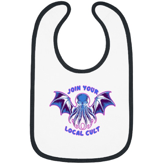 Cthulhu Join Your Local Cult Vaporwave Cosmic Horror Cthulhu 5 Bibs
