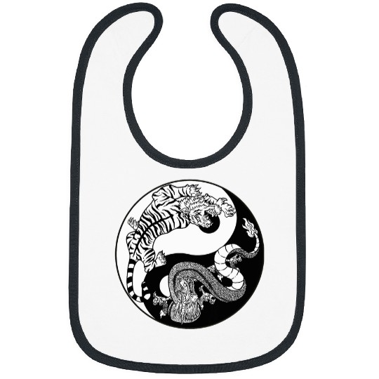 Dragon Tiger Yin Yang Balance Taoism Chinese Philosophy Bibs