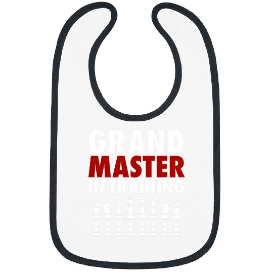 Grandmaster In Training Funny Chess Club Tournament Bibs