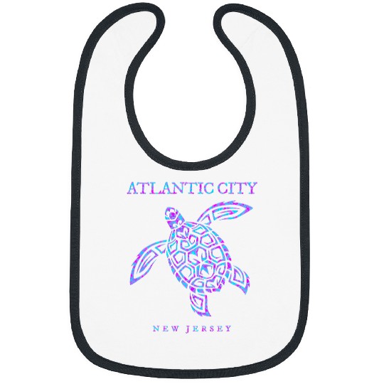 Atlantissc City New Jersey Sea Turtle Beach Vacation Bibs