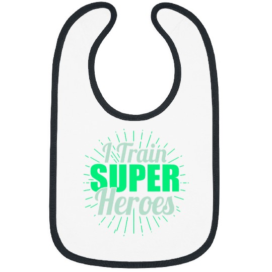 I Train Super Heroes Physiotherapy Personal Trainer Bibs
