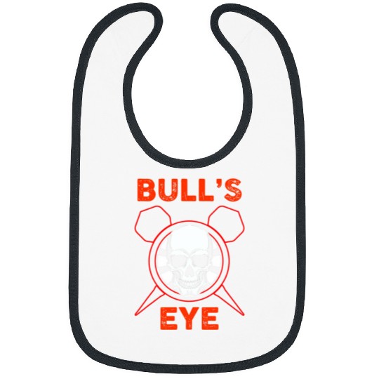 Bullseye Dartboard Skull Darts Player Dart Team Throwing Bibs