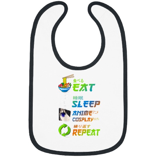 eat sleep anime repeat animegao kigurumi anime girl cosplay 1 Bibs