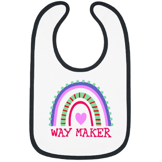 Way Maker Miracle Worker Promise Keeper Faith Light Verse Bibs