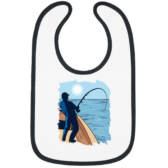 Deep Sea Fishing Fisher Boat Fisherman Bibs