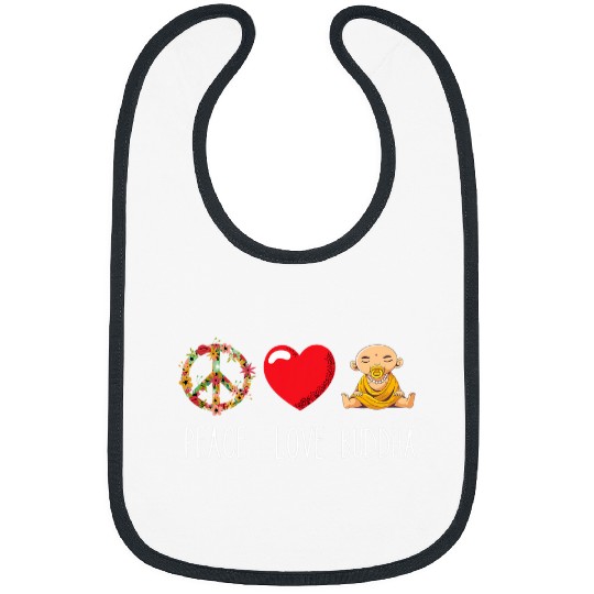 Buddha Love Peace Zen Yoga Lover Buddhist Mantra Diwali Bibs