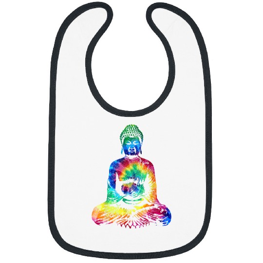 Buddha Tie Dye vintagess Yoga Spiritual Zen Buddhism Buddhist Bibs
