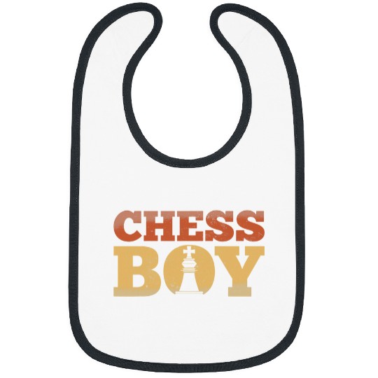 Chess Boy Funny Mens Chess Game Lover Bibs
