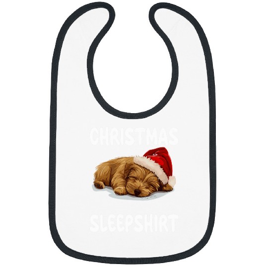 Cute Norfolk Terrier Dog Official Christmas Sleep 4 Bibs