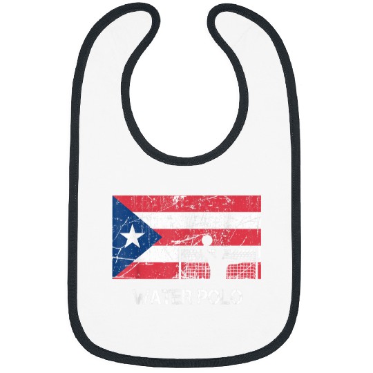 Puerto Rico Flag Water Polo Funny For Water Polo Player Bibs