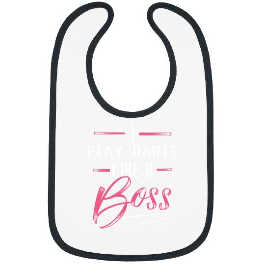 PLAY DARTS Like A Boss Lady Boss Girl Power Gift Bibs