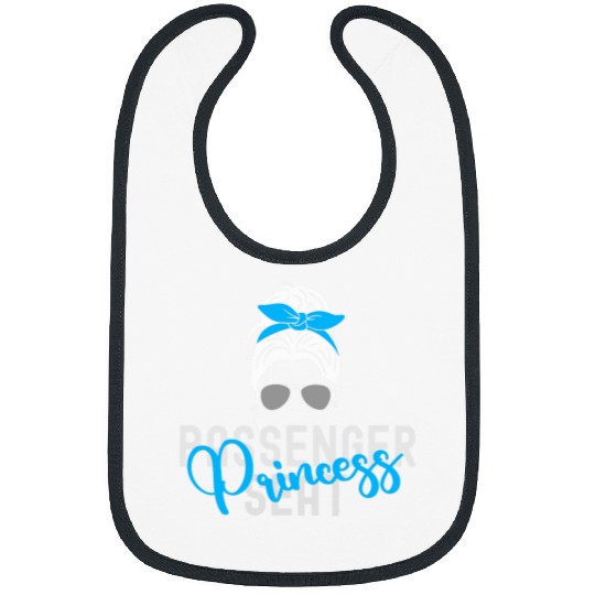 Passenger Seat Princess Funny Girls Trip Summer Copilot 5 Bibs