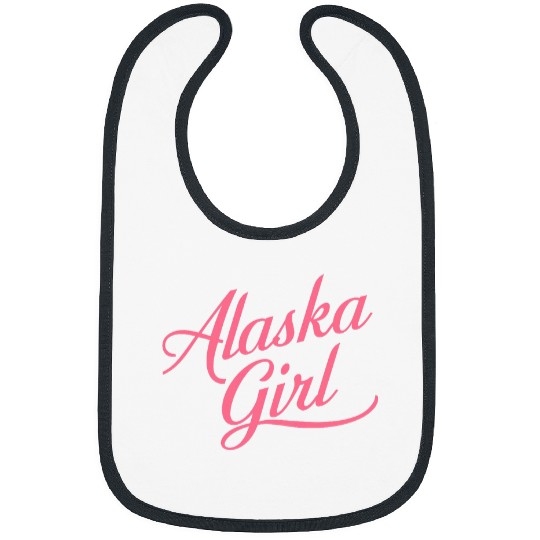 Alaska Girl Alaskan Denali Gates Arctic Anchorage Snow Pink Bibs