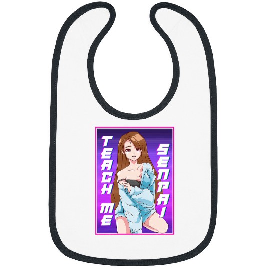 Cute Teach Me Senpai Anime Girl Japanese Kawaii Cosplay Bibs