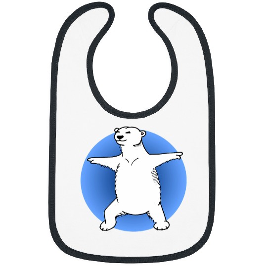Polar Bear Yoga Pose Bibs