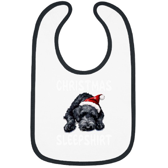 Cute Kerry Blue Terrier Dog Official Christmas Sleep Bibs