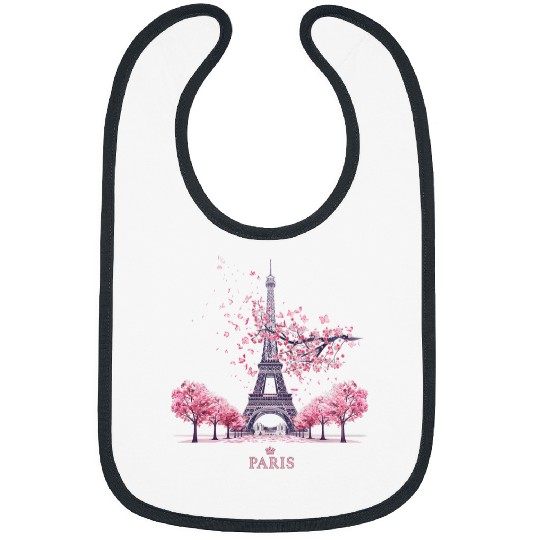 Paris Eiffel Tower The Sign Of Love France Parisian homess Bibs