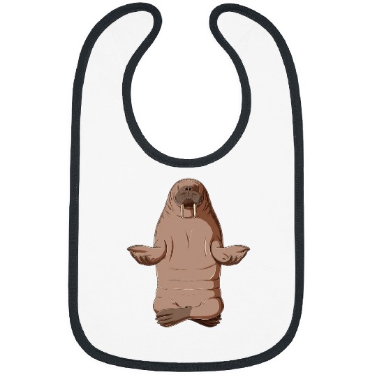 Funny Yoga Walrus Bibs