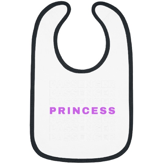 Passenger Princess Funny Girls Trip Summer Copilot Bibs