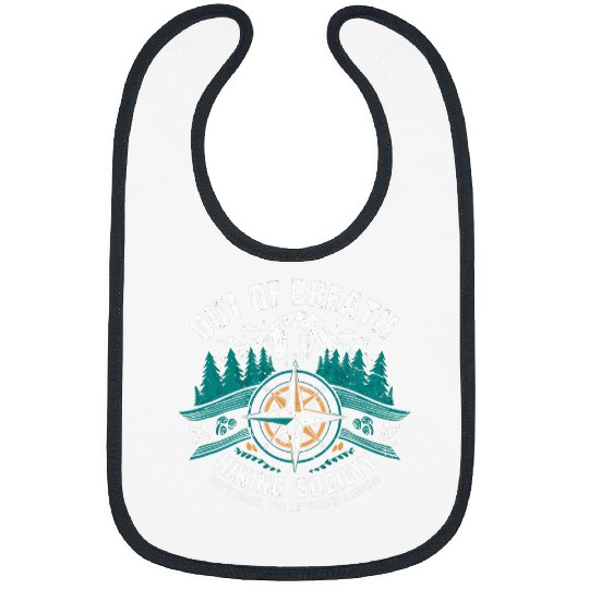 Out of Breath Hiking Society Mens Womens Nature Lover 3 Bibs