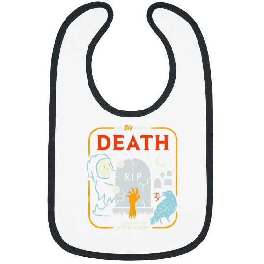 The Big Book Of Death Funny Halloween Bibs