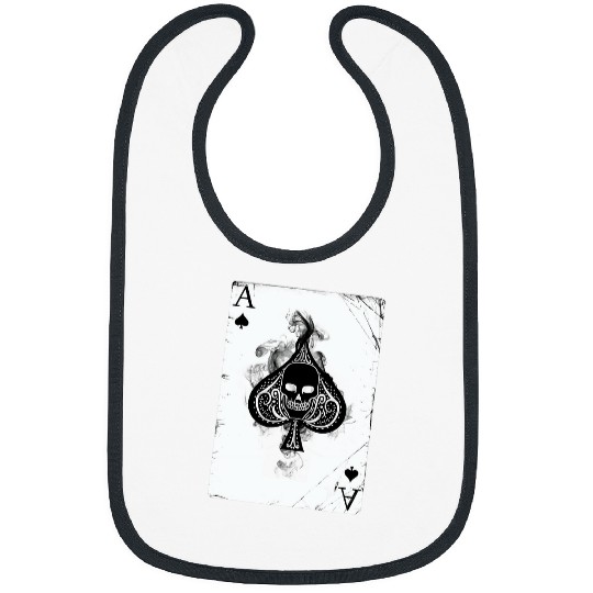 Ace of Spades Skull Casino Pokers Suits Casino tees Bibs