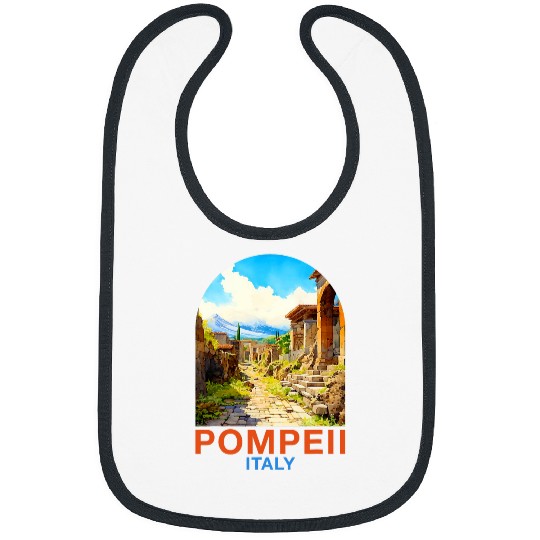 Pompeii Travel Traveling Vacation Souvenir Pompeii Italy Bibs