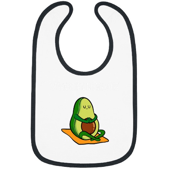 Funny Yoga For Women Avocado Doing Yoga Bibs