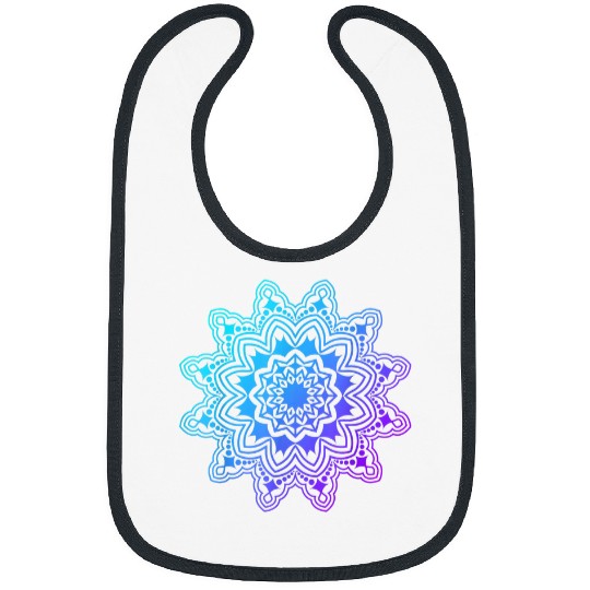 Meditation Mandalas Fractal Art Yoga Mandala Good Vibe Bibs