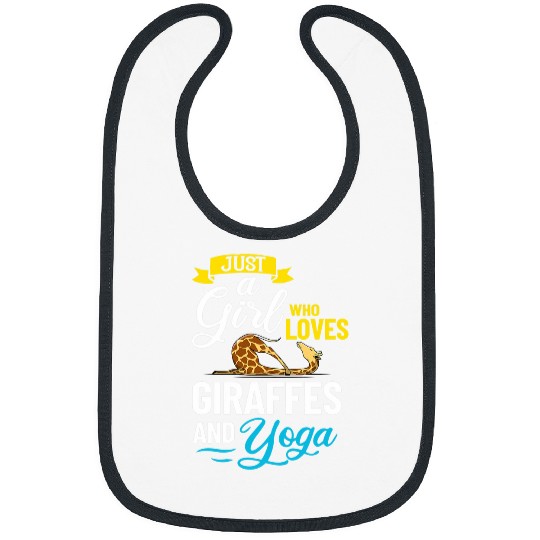Giraffe Yoga Beginner Workout Poses Quotes Meditation 2 Bibs